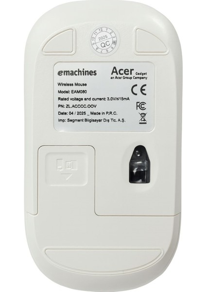 eMachines Sessiz Kablosuz Mouse – USB Alıcılı, Pil Hediyeli, Ev ve Ofis için – EAM080 indirimleri