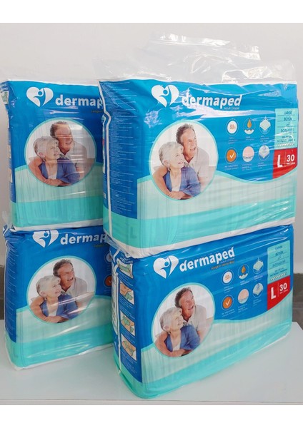 9 Damla Belbantlı Hasta Bezi Large 4*30 120 Adet