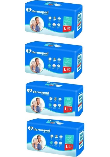 9 Damla Belbantlı Hasta Bezi Large 4*30 120 Adet fırsatları