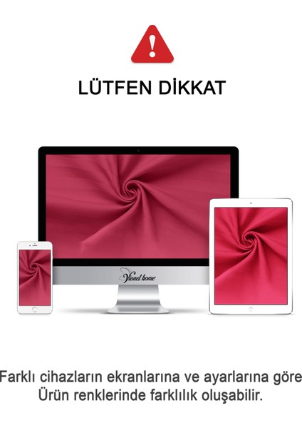 %100 Pamuk 2’li Çizgili Saten Yastık Kılıfı 50 x 70 | Bordo indirimleri