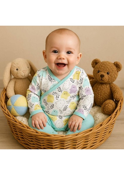 Kız Bebek Body & Patikli Alt Takım 0-3