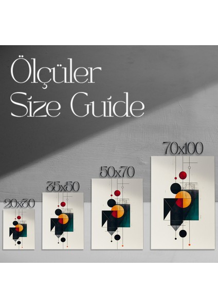 Geometrik Soyut Sanat Tablosu modelleri