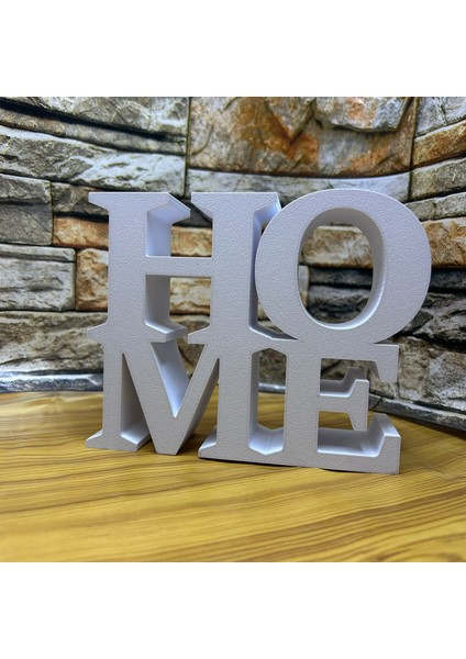 Home Yazılı Dekoratif Masaüstü Biblo, Beyaz, Minimalist Tasarım indirimleri