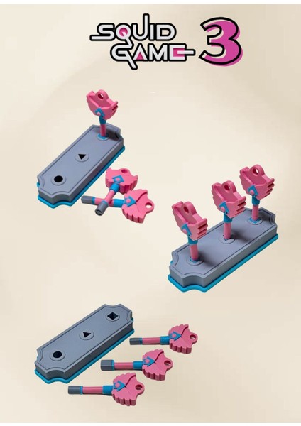 Squid Game 3 Special Set - 30CM Bıçak FIGÜR+3ANAHTARLI Kilit Seti+ Kutu + Charm fiyatları