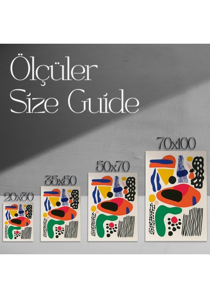 Soyut Geometrik Desenler Tablosu modelleri