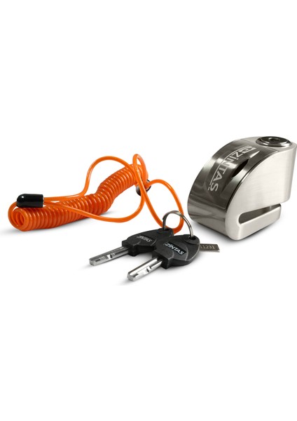 Protector Alarmlı Disk Kilidi 6mm 120 Db Gri