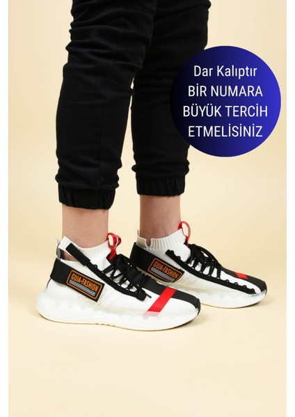 GUJA Şeffaf Taban Triko Erkek Spor Ayakkabı B