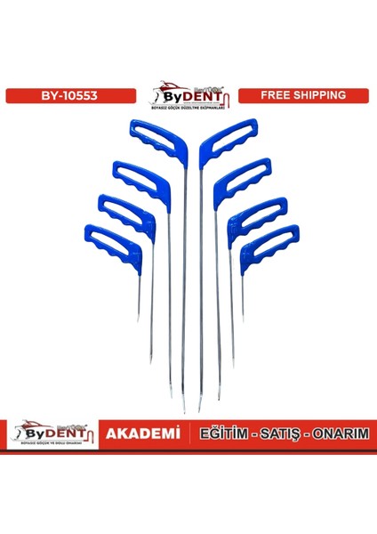 Pdr Boyasız Göçük Düzeltme 8 Parça Çubuk Seti