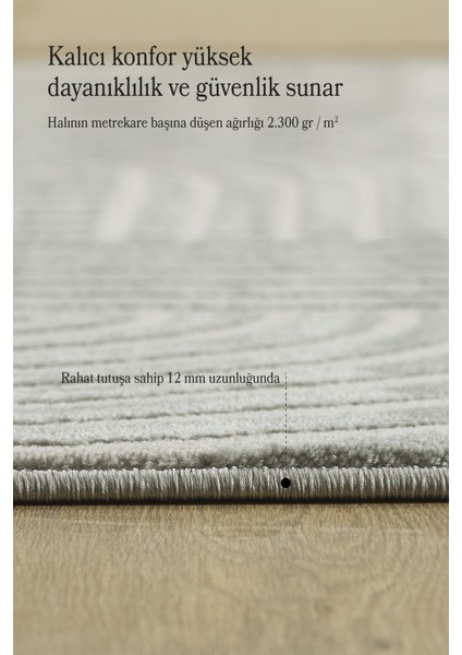 Modern Halı Salon Halısı Oturma Odası Halısı Yolluk Gri Halı Hav Toz Vermez Kolay Temizlenebilir fırsatları