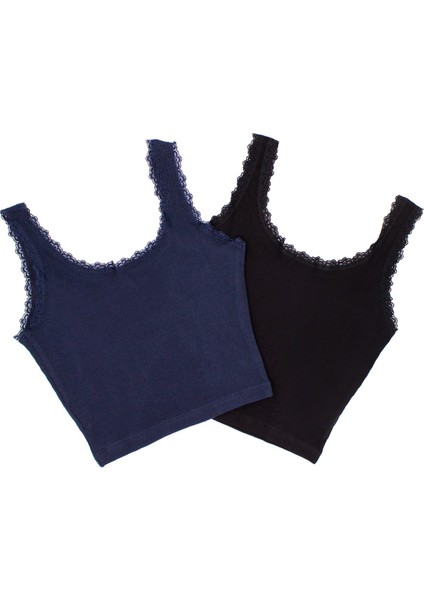 Kadın Sütyen Kalın Askılı Fitilli Büstiyer (%96 Pamuk - %4 Elastan) fiyatları