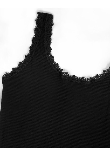 Kadın Sütyen Kalın Askılı Fitilli Büstiyer (%96 Pamuk - %4 Elastan) indirimleri