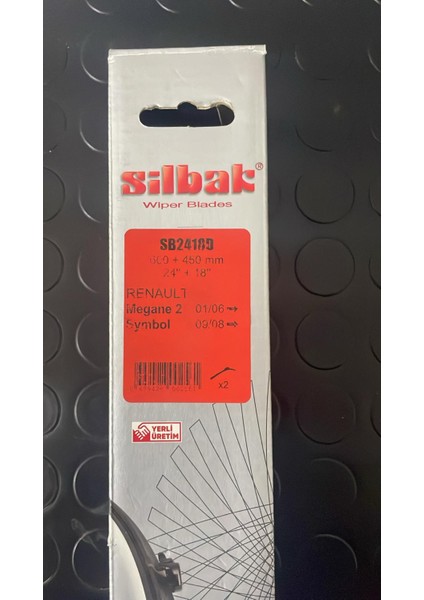 Silecek Süpürgesi Takım 600/450 Megane 2 / Symbol SB2418D