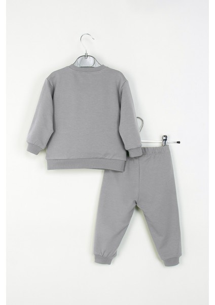 Erkek Bebek Desenli Eşofman Takımı Köpek Baskılı Sweatshirt Alt-Üst Takım fiyatları