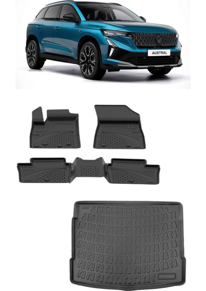 Yeni Renault Austral Havuzlu Paspas ve Bagaj Havuzu 2025