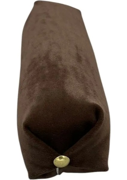 Süet Kumaş Kahve Renk 20 cm Rulo Takı Yastığı