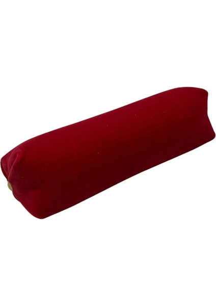 Süet Kumaş Bordo Renk 20 cm Rulo Takı Yastığı