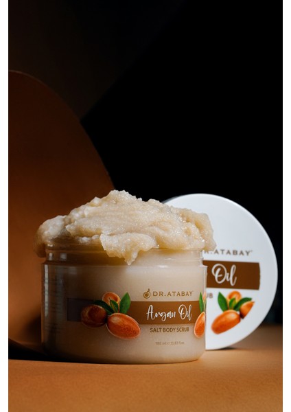 Argan Yağ Tuz Vücut Peelingi (350 Ml) / Dr. Atabay Argan Oil Salt Body Scrub (350 Ml)