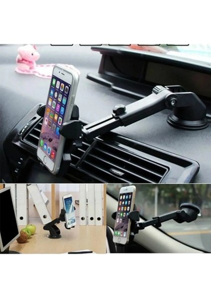 Araç Içi Düzenleyici Çöp Kovası + Ön Cam Telefon Tutucu Vantuzlu Uzayabilen + Ön Cam Torpido Üstü Fosforlu Numaratör indirimleri