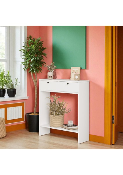 Queen Dresuar Hol Antre 80 cm 2 Kapaklı Beyaz fiyatları