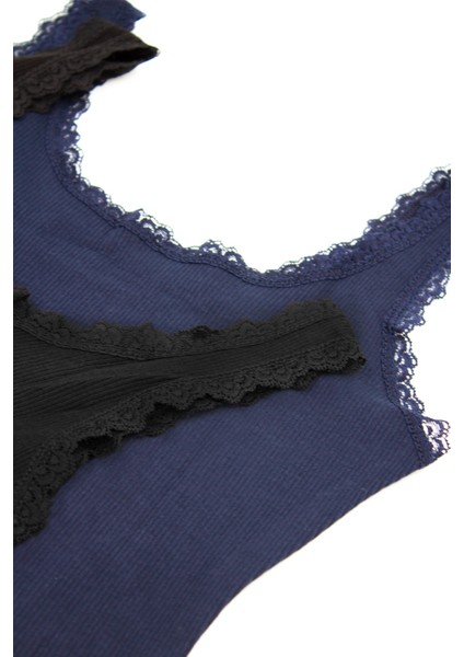 Kadın Sütyen Kalın Askılı Fitilli Büstiyer (%96 Pamuk - %4 Elastan) indirimleri