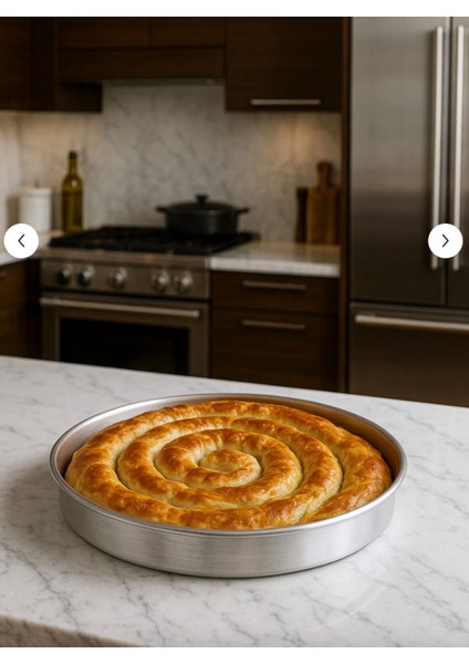 Alüminyum Baklava Börek Tepsisi 34 cm - Alüminyum Gerçek Lezzet Börek Tepsisi fiyatları