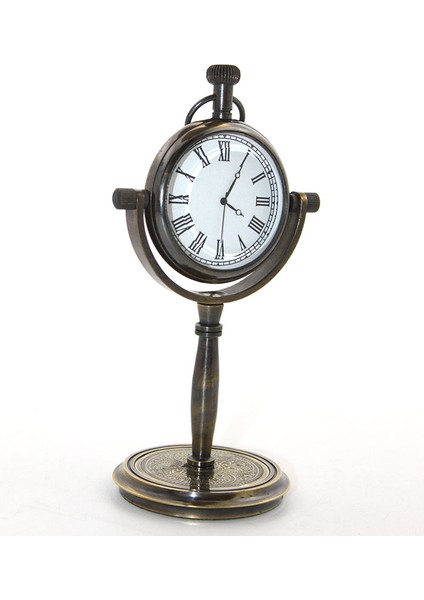 Masa Üstü Pirinç Saat Model 1