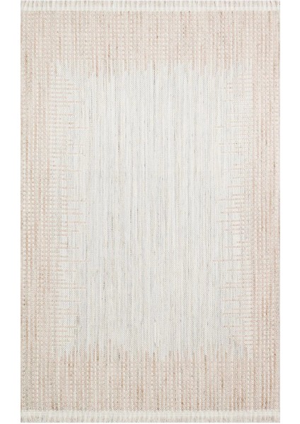 Mikanos Czy 01 Grey Beige Hav Vermez Yıkanabilir Modern Halı