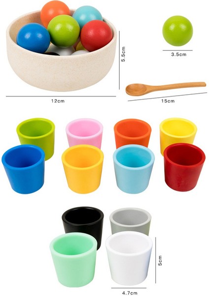 Ahşap 12 Renk Sınıflandırma Yumurtalık Eğitici Çocuk Oyuncakları (Yurt Dışından) fiyatları