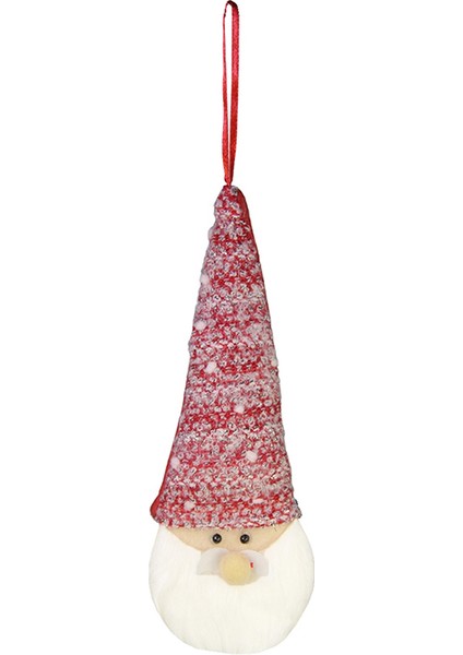 Yılbaşı Süsü Şapkalı Asmalı Yüz 60 cm