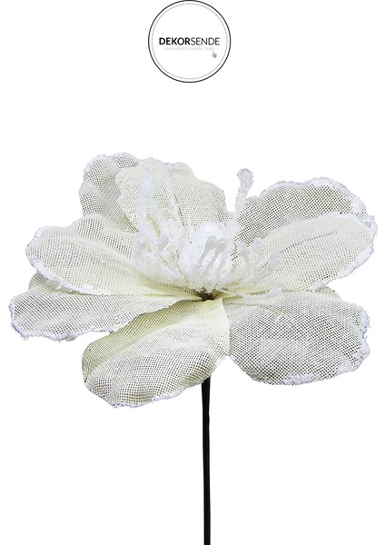 Yapay Keten Çiçek Ponsetya Krem 30 cm fiyatları