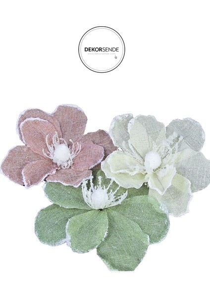 Yapay Keten Çiçek Ponsetya Krem 30 cm modelleri