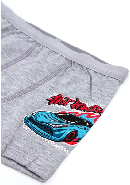 Erkek Çocuk Boxer 3'lü Baskılı (%96 Pamuk - %4 Elastan)