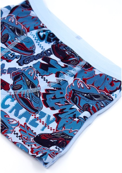 Erkek Çocuk Boxer 3'lü Baskılı (%96 Pamuk - %4 Elastan)