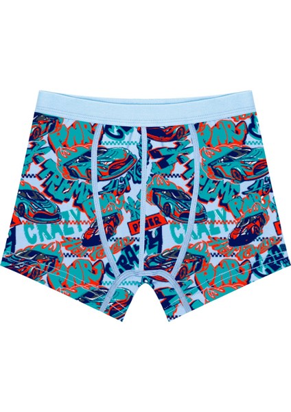 Erkek Çocuk Boxer 3'lü Baskılı (%96 Pamuk - %4 Elastan) modelleri