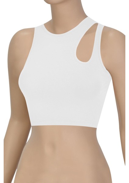 Kadın Sütyen Pedsiz Omuz Detaylı (%96 Pamuk - %4 Elastan)