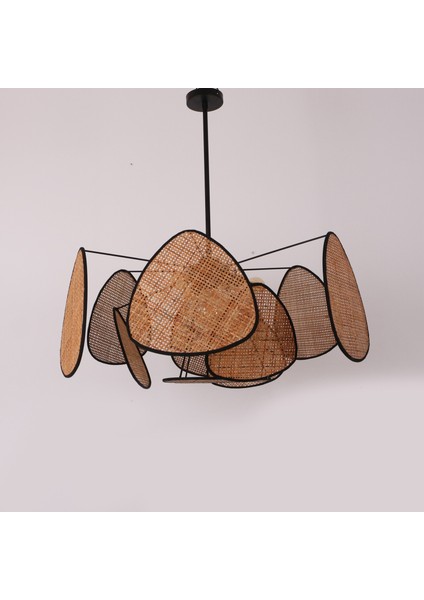 Mylamp Bulut Doğal Koyu Renk Hazeran Avize 75 x 35 cm 9+1 Yaprak ve 3+1 Duylu fiyatları