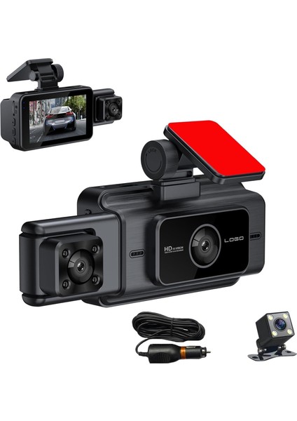 K-17 Wi-Fi Full Hd 3 Kameralı Araç Güvenlik Kamerası fiyatları