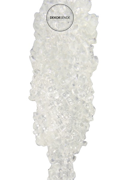 Yılbaşı Süsü Şeffaf Buz Sarkıt 22 cm fiyatları