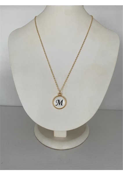 M Harfli Kolye Altın Renk fiyatları