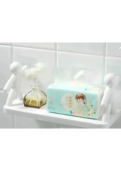 Insan Figürlü Yapışkanlı Çok Amaçlı Duvar Rafı indirimleri