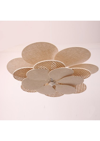 Mylamp Yeni Papatya Doğal Hazeran ve Kumaş Avize 90 cm (Ampulleri Gövdenin Ortasında) modelleri