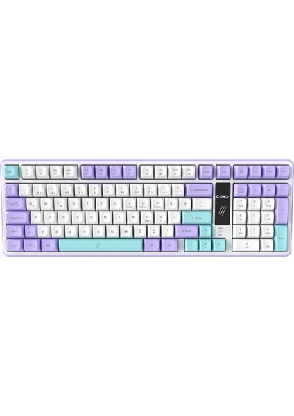 Luma LCD Logo Ekran - Rainbow Bölgesel Işıklandırma - Ultra Tepkime & Konfor 100 Tuş Kablolu Membran Gaming & Ofis Klavyesi
