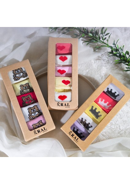 Kız Bebek Çorap Seti 15 Çift – Karışık Desenli – Kutulu – Pamuk – Patik Boy fiyatları