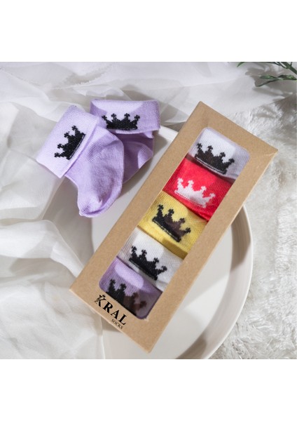 Kız Bebek Çorap Seti 15 Çift – Karışık Desenli – Kutulu – Pamuk – Patik Boy