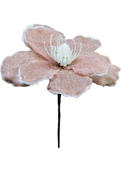 Yapay Keten Çiçek Ponsetya Pembe 30 cm