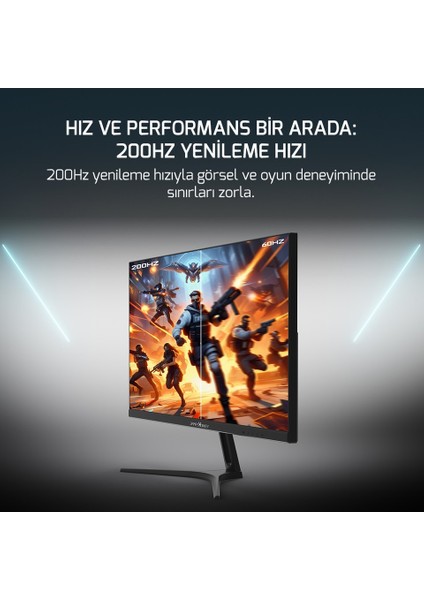 Epic E10 0,5 Ms 200Hz 1920X1080 Va Panel Siyah 23.8''gaming Monitör fiyatları