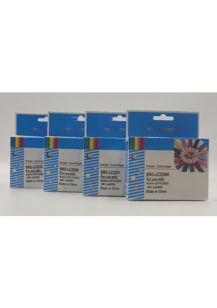 Dpi Kartuş Brother LC-223 Cmyk 4’lü Muadil Mürekkep Kartuş Seti – 4X550 Sayfa