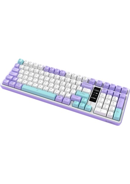 Luma Air Kablosuz 3 Modlu LCD Ekran - Chromatic Rgb Modlu - Ultra Tepkime & Konfor 100 Tuş Membran Gaming & Ofis Klavyesi (2.4g + Bt1 + Bt2 + Type-C) modelleri