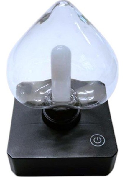 YQX-ANL95-B03 Amber Renkli Alev Efektli Dokunmatik Masa Lambası 800MAH Şarjlı (Şeffaf Kalpli) fiyatları