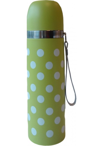 Puantiyeli Bebek Termosu 500 ml - Yeşil